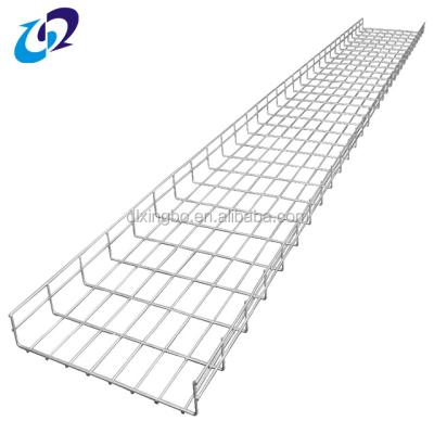 China Power Generation Project Galvanized Or Powder Coated Wire Mesh Cable Tray Price List for sale