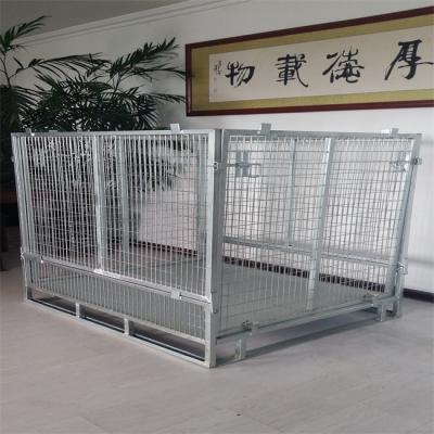 China Customizable Storage Wire Mesh Rack Large Collapsible Steel Cage for sale