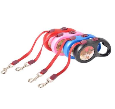 China Reflective Automatic Retractable Dog Leash Four Color Pull Rope Extendable Pet Lead For Dog Walking for sale