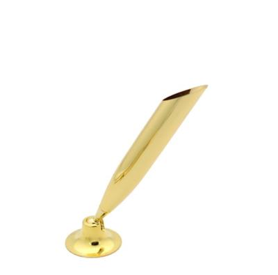 China office & School Pen Plated Metal Brass Pen Holder Different Size For Choice for sale