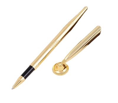 China office & School Pen Gold Plated Metal Ball Point Pen for Pen Stand High Quality Fit 0.37' Funnel for sale