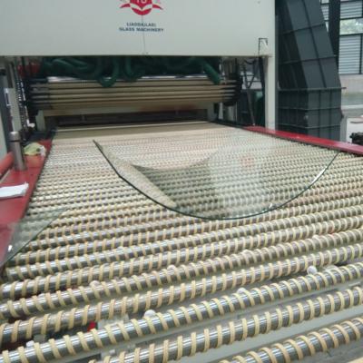 China Building Material Stores Horizontal Glass Tempering Bending Furnace for sale