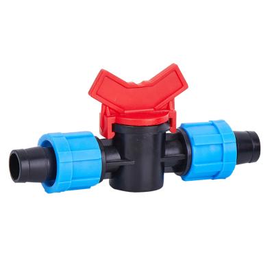 China Eco Friendly Drip Tape Fittings Twist Lock Coupling Valve For Drip Irrigation for sale