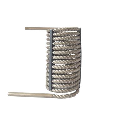 China Titanium Tube Titanium Spiral Tube Pipe Fast Heating Titanium Heat Exchanger Coil for sale