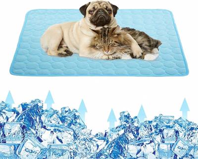 China Breathable Dog Summer Washable Non-Toxic Self Cooling Mat Pet Cooling Blanket Hot Weather Sleeping Bed for sale