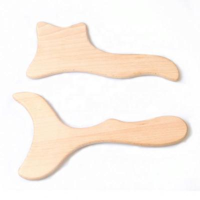 China Eco - Friendly Handheld Wooden Gua Sha Massage Tools Wooden Guasha Board for sale