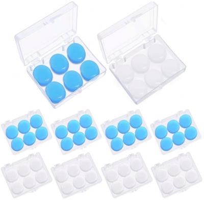 China Safety\Soft\Comfortable Deep Sleep Ear Plugs For Sleep Soft Silicone Sealant Molded Earplugs In Plastic Case for sale