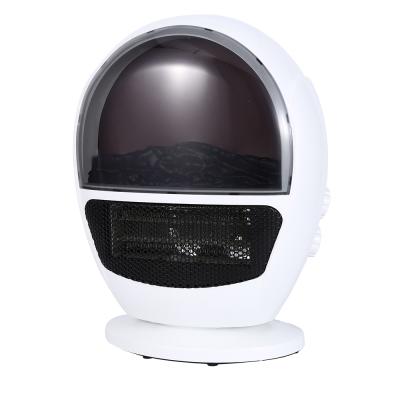 China Mini Small Hot Heater Portable Home Room Space Office Personal Practical Electric Fan Household Fan With Heater for sale