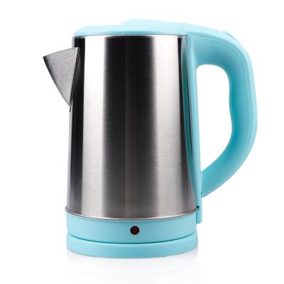 China 360 Degree Rotation Low Electric Kettle Household Appliances 2000W 2.3L Portable Electric Kettle Stainless Steel Factory Price for sale