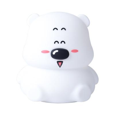 China Cartoon Lovely New PVC Silicone LED Lamp Baby Room Night Lamp Battery Operated Indoor Child And Unique Moon Embarrassing Star Bear Small for sale