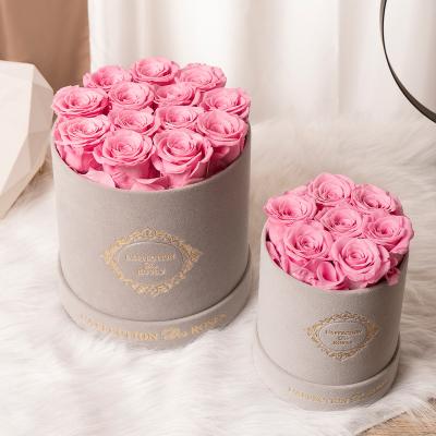 China decorative flowers & Braids Preserved Forever Eternal Stabilized Roses Flowers Valentines Day Gift Immortal Infinity Gift Box for sale