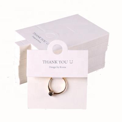 China For jewelry packaging Customized Logo Printed Ring Cards Necklace Ear Studs Earrings Paper Card for Jewelry displaying for sale