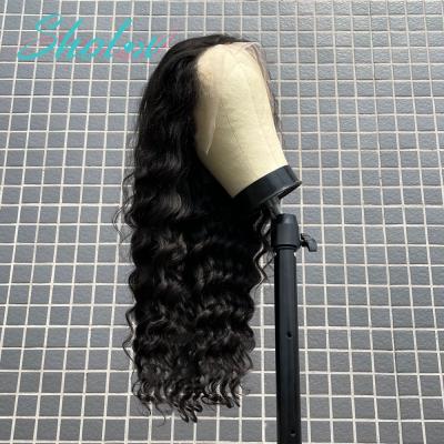 China Body Wave 180 Density Virgin Mink Brazilian Hair Full Lace Wig Loose Short Brazilian Remy Human Hair Lace Front Wig 22 Inches for sale