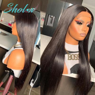 China Silky Straight Natural Chocolate Brown Hair Lace Wigs Unnoticeable Wig, Full Lace 30 4/27/30 Platinum #60 Full Lace Wig Glue for sale