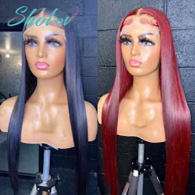 China Hd 13x4 13x6 Water Wave Lace Front Wig Transparent Silky Straight Hair Lace Front Wig Glueless Water Wave Hair 30 Inch Full for sale