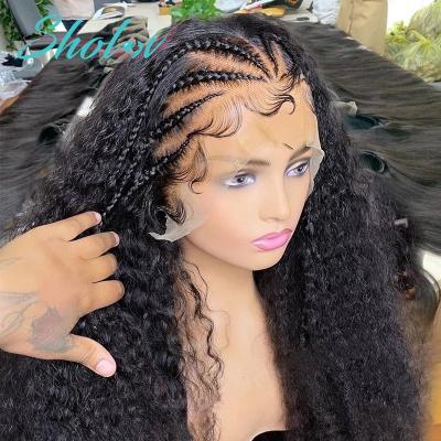 China 360 Lace Front Wig HD, Short Curly Silky Straight Wave Kinky Curly Hair Wigs For Black Women, Afro Kinky Curly Full Lace Hair Wig 4c for sale