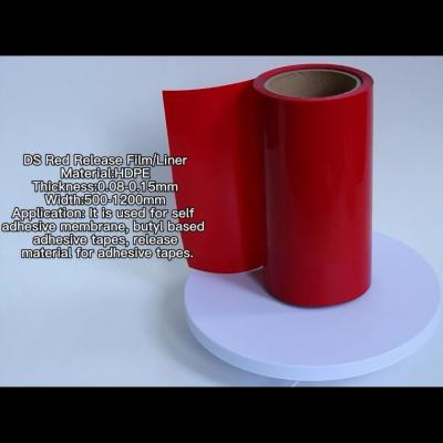 Cina Fodera di rilascio rivestita di silicone dell'HDPE del film del rilascio dell'HDPE di colore rosso per i nastri della schiuma in vendita