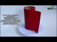 Double sided silicone coated red color PE release film