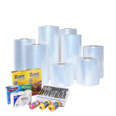 China Custom Hot Moisture Proof Polyolefin Plastic Slip Rolls Heat Shrink Wrapping Film PE/PVC/POF for sale