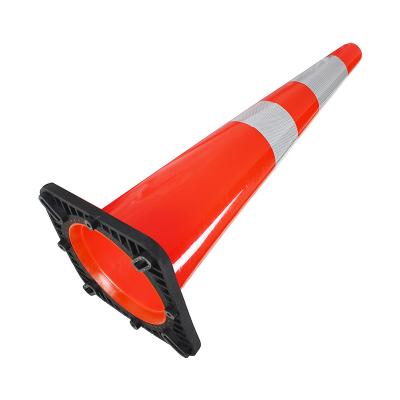 China Long Life 90cm Red PE Traffic Road Safety Cone for sale