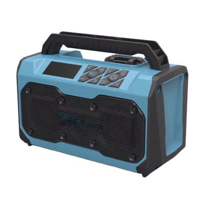 China Outdoor Site Building Site Construction Site Radio 20V Work Radio Speaker for sale