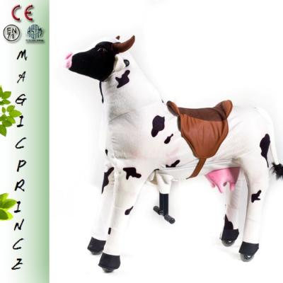 China Ride on Toy (EN71&ASTM&CE) | (Passing!!)~EN-71 NC15 Kid's Cow Human Electricity Powered Soft Plush Motorized Animals Baby Toy Car Scooter For Sale for sale