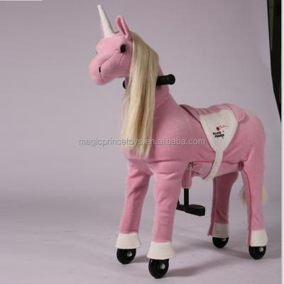 China Ride-On Plush Horse (EN71&ASTM&CE) | (pass!!) fun plush horse ~Dalian ride-on/walking animals horse ride on toy /UP-8 pink unicorn/Magicprince for sale