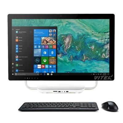 China Business Factory Customized OEM 23.8 Inch Slim All In One PC Desktop Personal Computer Desktop Computer for sale