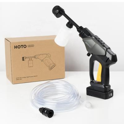 China HOTO Car Modern Stylish Portable High Pressure Gasket Commercial Pressure Washer with 6 in 1 Adjustable Spout for sale