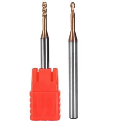 China High Quality XCJ High Speed ​​General/Long Life CNC Industrial Tool 55 Degree Solid Carbide Micro-Diameter Ball Cutter Deep Hole Machining for sale