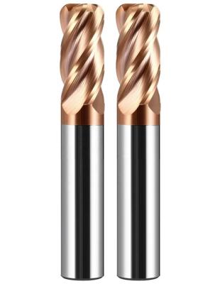 China Cast Iron XCJ 55HRC 2 Flute TiAlN Coating Integral High Quality Carbide End Mill Round CNC Milling Cutter Tungsten Carbide 4 Flute End Mills for sale