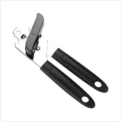 China Household Kitchen Stainless Steel Smooth Outdoor Commercial Black Beer Multifunctional Manual Can Opener Viable Safety for sale