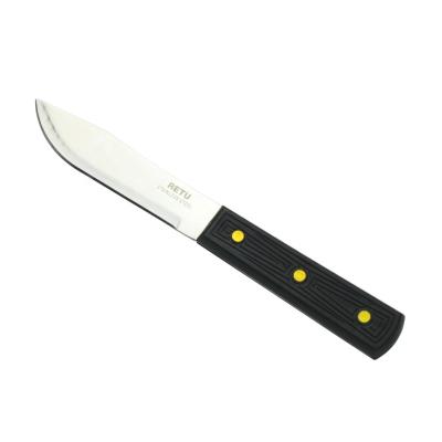 China Factory Price Disposable Stainless Steel Blade Butcher Knife With Plastic Handle for sale