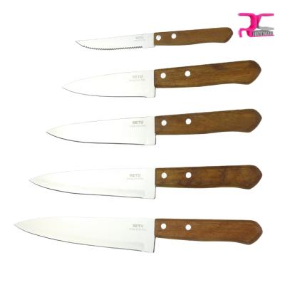 China Yangjiang disposable pp professional handle stainless steel sharp different sizes butcher knives home kitchen chef knife set for sale