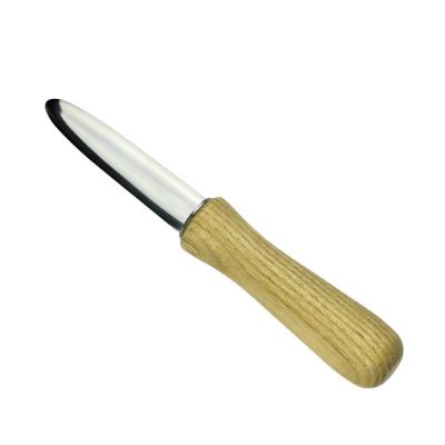 China Hot Selling Home Kitchen Stainless Steel Handle Shell Opener Multi-function Sustainable Rubber Wooden Pearl Oyster for sale