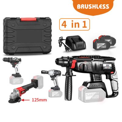 China Super Ultra-Low-Cheap Concrete Drilling Power Tool Bag 3/4 Piece Electric Drill/Wrench/Harmer/Angle Grinder for sale