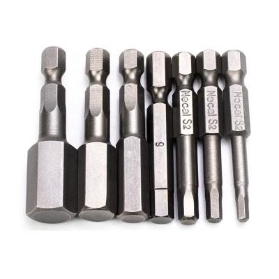 China Long Screwdriver DIY Tools Tool Kit Hex Leg 50mm Electric Magnetic Torx Screwdriver Bit Set for sale