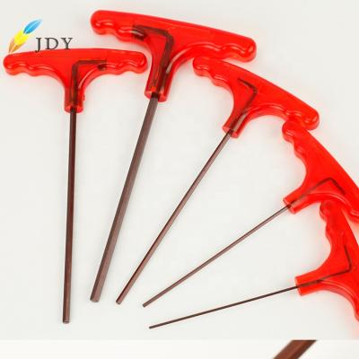 China Hot Sale 10mm Durable Allen Wrench T-Handle Hex Wrench Set for sale