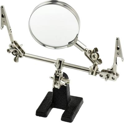 China Durable Hot Sale Table Top Desk 3X Lamp Magnifying Magnifier With Clamp for sale