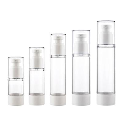 China Cosmetic 0.5oz 1oz 50gm 80ml 100ml Clear Vacuum Mist Bottle Airless Spray Pump PETG For Skin Care Cream for sale