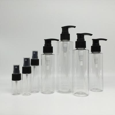 China 30ml 50ml 60ml 100ml cosmetic empty plastic spray pump bottles, 90ml 120ml 150ml 200ml 250ml plastic lotion pump bottle for sale