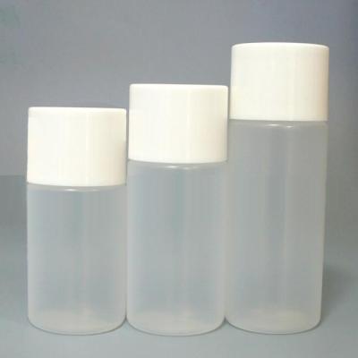 China BEAUTY PACKAGING 80ml 120ml 150ml Cylinder PE Toner Bottle With Double Wall Cap for sale