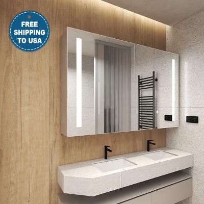 Cina AC110-120V Armadio specchio bagno hotel con luce a LED Medicina e gioielleria in vendita