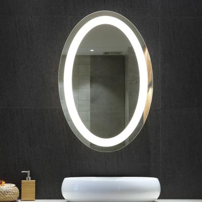 China Espejos de baño LED para decoración de paredes interiores de hoteles modernos en venta