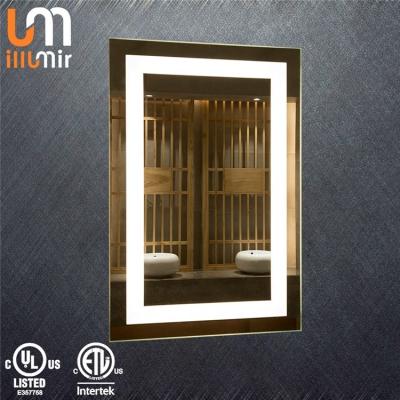 China Light-Equipped Smart Backlit Bathroom Mirror with Touch Screen and Anti-Fog Functio for sale