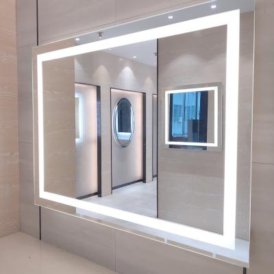 China Large Hotel Bathroom Vanity Mirror with LED Light Enhance Your Guests' Experience for sale