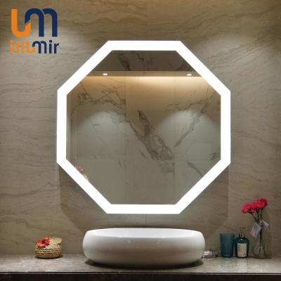 China 2700K-6000K Light Color LED Illuminated Mirror with Elegant Suspension Frame Design for sale