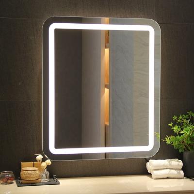 China 110V-277V 50/60Hz Modern LED Lighted Wall Bath Mirror with 5mm Copper Free Silver Mirror for sale