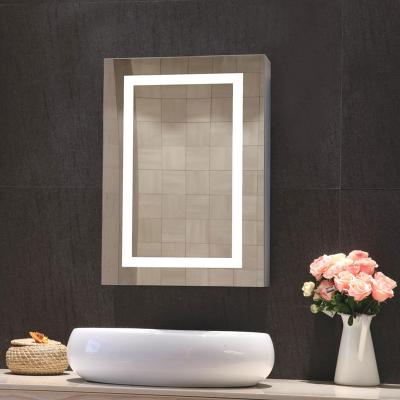 Chine Éclairage LED en acier inoxydable moderne de luxe encastré personnalisé miroir de salle de bain intelligent à vendre