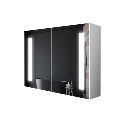 China Armario de baño impermeable montado en la pared con espejo e iluminación LED de alta potencia en venta